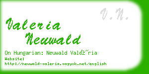 valeria neuwald business card